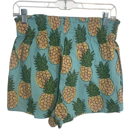 Zara Pineapple Cropped Top & Shorts Set Womens Small & Medium Tropical Beachy - Picture 6 of 16
